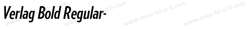 Verlag Bold Regular字体转换